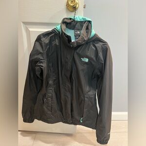 The North Face Women's Black Rain Jacket- Small